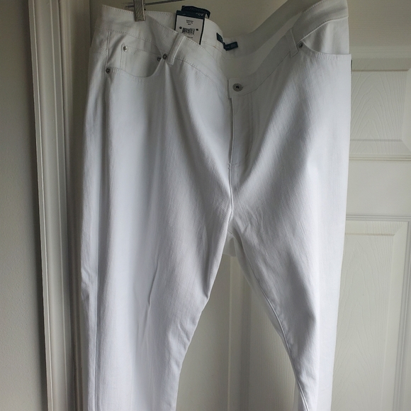 Ralph lauren white denim skinny jeans
